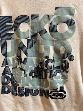 Vintage Ecko Unltd. Advanced Aesthetics Defined by Design Graphic T-Shirt XL